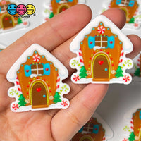 Christmas Theme North Pole Snow Globe Polar Bear Gingerbread House Planar 10Pcs