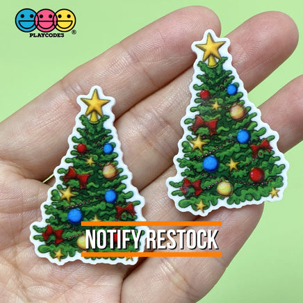 Christmas Theme Santa Penguin Tree Planar Resin Flatback Cabochon Charms