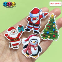 Christmas Theme Santa Penguin Tree Planar Resin Flatback Cabochon Charms