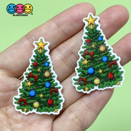 Christmas Theme Santa Penguin Tree Planar Resin Flatback Cabochon Charms