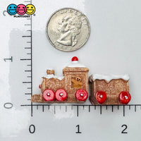 3D Christmas Train Cart Gingerbread man Christmas Holiday Cabochons Decoden Charm 4pcs PLAYCODE3 LLC Charm