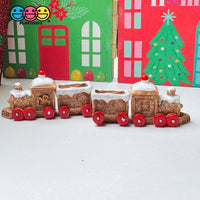 3D Christmas Train Cart Gingerbread man Christmas Holiday Cabochons Decoden Charm 4pcs PLAYCODE3 LLC Charm