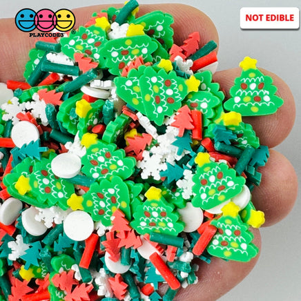 Christmas Tree Classic Holiday Celebration Fake Clay Sprinkles Decoden Fimo Jimmies Playcode3 Llc