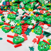 Christmas Tree Classic Holiday Celebration Fake Clay Sprinkles Decoden Fimo Jimmies Playcode3 Llc
