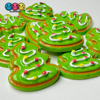Christmas Tree Cookie Flatback Cabochons Decoden Charm 10 Pcs Playcode3 Llc
