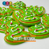 Christmas Tree Cookie Flatback Cabochons Decoden Charm 10 Pcs Playcode3 Llc