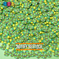 Decorated Christmas Tree Fake Sprinkles Yellow Stars On Top Decoden 20 Grams / 5Mm Sprinkle