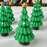 Christmas Tree With Stars Figurines Plastic Resin 5 Pcs Playcode3 Llc Figurine