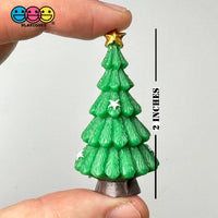 Christmas Tree With Stars Figurines Plastic Resin 5 Pcs Playcode3 Llc Figurine