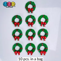Christmas Reef Miniature Charm Resin Home Décor Accessories Cabochons 10 Pc
