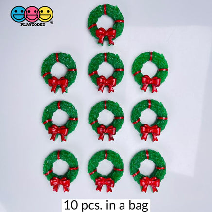 Christmas Reef Miniature Charm Resin Home Décor Accessories Cabochons 10 Pc