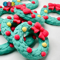 Christmas Wreaths With Dots Flatback Cabochons Decoden Charm 10 Pcs Playcode3 Llc