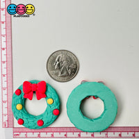 Christmas Wreaths With Dots Flatback Cabochons Decoden Charm 10 Pcs Playcode3 Llc