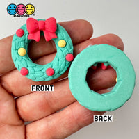 Christmas Wreaths With Dots Flatback Cabochons Decoden Charm 10 Pcs Playcode3 Llc