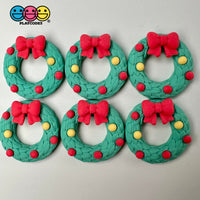 Christmas Wreaths With Dots Flatback Cabochons Decoden Charm 10 Pcs Playcode3 Llc
