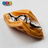Waffle Taco Folded Ice Cream Faux Food Choco Mini Charm Fake Dessert Cabochons 10 Pcs
