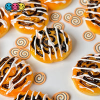 Cinnamon Rolls Mini Flatback Charm Faux Food Cabochons Charms 10 Pcs