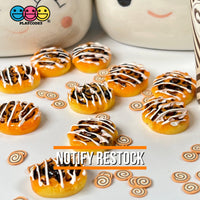 Cinnamon Rolls Mini Flatback Charm Faux Food Cabochons Charms 10 Pcs