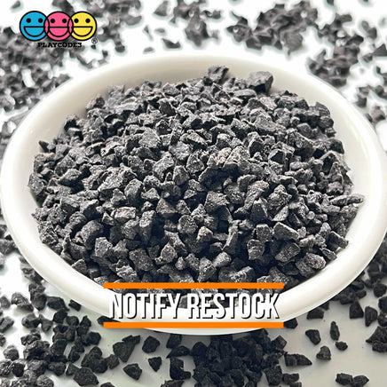 Clay Crumbs Fake Sprinkles Chocolate Cookie Crumbles Bakes 3Mm 100 Grams / Black Cookie Crumbs Food