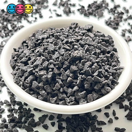 Clay Crumbs Fake Sprinkles Chocolate Cookie Crumbles Bakes 3Mm 100 Grams / Black Cookie Crumbs Food