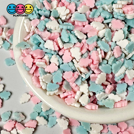Cloud Pastel Colors Fimo Fake Polymer Clay Sprinkles Jimmies Funfetti Sprinkle