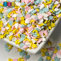 Cloudy Sky Star Moon Pastel Fimo Mix Fake Polymer Clay Sprinkles Confetti Funfetti Sprinkle