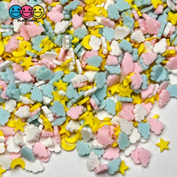 Cloudy Sky Star Moon Pastel Fimo Mix Fake Polymer Clay Sprinkles Confetti Funfetti Sprinkle