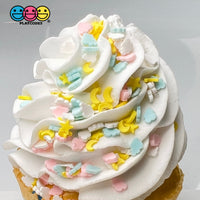 Cloudy Sky Star Moon Pastel Fimo Mix Fake Polymer Clay Sprinkles Confetti Funfetti Sprinkle