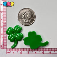Clover Four Leaf Shamrock Flatback Charms Cabochons Saint Patricks Day Decoden 10 Pcs Charm