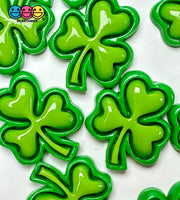 Clover Leaves St Patrick Holiday Flatback Cabochons Decoden Charm 10 Pcs Playcode3 Llc