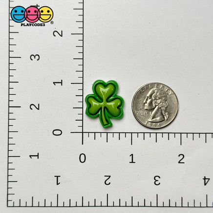 Clover Leaves St Patrick Holiday Flatback Cabochons Decoden Charm 10 Pcs Playcode3 Llc