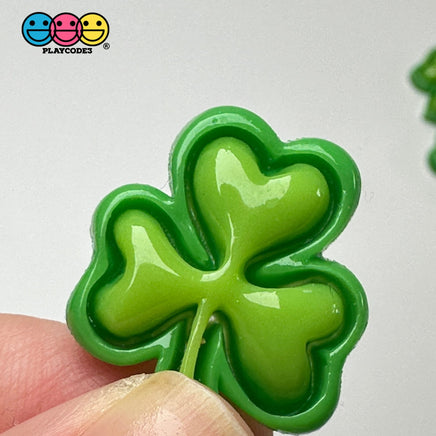 Clover Leaves St Patrick Holiday Flatback Cabochons Decoden Charm 10 Pcs Playcode3 Llc