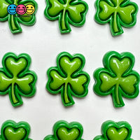 Clover Leaves St Patrick Holiday Flatback Cabochons Decoden Charm 10 Pcs Playcode3 Llc
