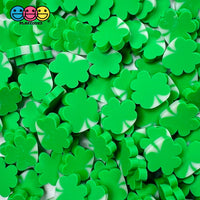 Clover Shamrock Fimo Slices Faux Sprinkle Saint Patricks Day Fake Funfetti Sprinkles 5/10 Mm 20