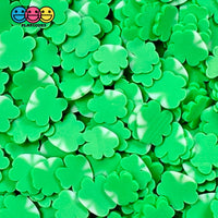 Clover Shamrock Fimo Slices Faux Sprinkle Saint Patricks Day Fake Funfetti Sprinkles 5/10 Mm 20