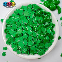 Clover Shamrock Fimo Slices Faux Sprinkle Saint Patricks Day Fake Funfetti Sprinkles 5/10 Mm