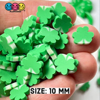 Clover Shamrock Fimo Slices Faux Sprinkle Saint Patricks Day Fake Funfetti Sprinkles 5/10 Mm