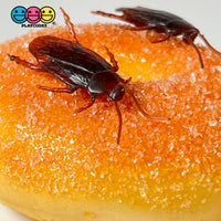 Cockroach Realistic Insect Bug Bendable Plastic Resin Cabochon Charm Halloween Decoden 10 Pcs