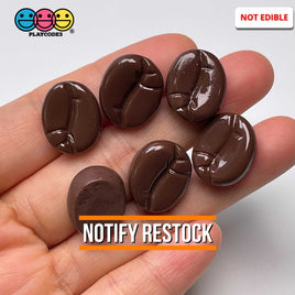 Coffee Bean Espresso Realistic Fake Food Flatback Cabochon Beans Decoden 20 Pcs