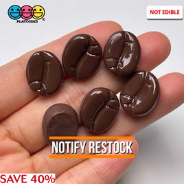 Coffee Bean Espresso Realistic Fake Food Flatback Cabochon Beans Decoden 20 Pcs