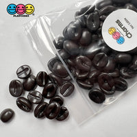 Coffee Beans Charms Fake Food Espresso Bean 3D Cabochons 100 Pcs Charm