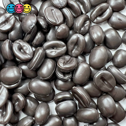 Coffee Beans Charms Fake Food Espresso Bean 3D Cabochons 100 Pcs Charm