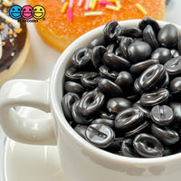 Coffee Beans Charms Fake Food Espresso Bean 3D Cabochons 100 Pcs Charm