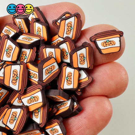 Coffee Cup Pumpkin Fake Clay Sprinkles Decoden Fimo Jimmies Funfetti 5Mm/10Mm Playcode3 Llc 10 Grams