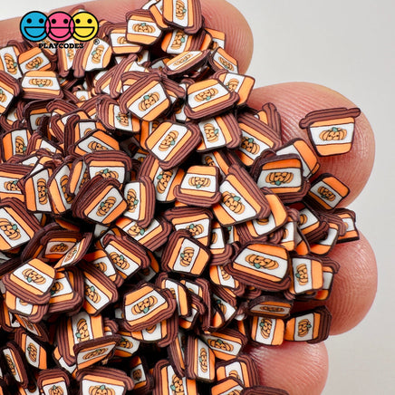 Coffee Cup Pumpkin Fake Clay Sprinkles Decoden Fimo Jimmies Funfetti 5Mm/10Mm Playcode3 Llc 10 Grams
