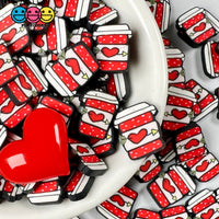 Coffee Cups Heart With Arrow Faux Sprinkle Valentines Day Fake Funfetti Sprinkles 5/10 Mm Playcode3