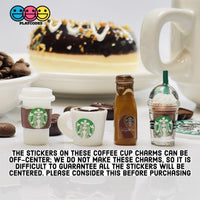 Coffee Cups Frozen Drink And Bottles Miniature Charms Cabochons 10 12 Pcs Mixed Charm