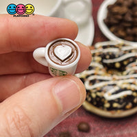 Coffee Cups Frozen Drink And Bottles Miniature Charms Cabochons 10 12 Pcs Mixed Charm