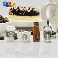 Coffee Cups Frozen Drink And Bottles Miniature 10 12 Pcs Charm