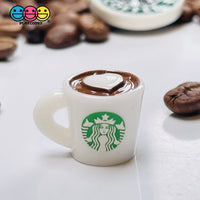 Coffee Cups Frozen Drink And Bottles Miniature 10 12 Pcs Coffee Mug Heart Charm